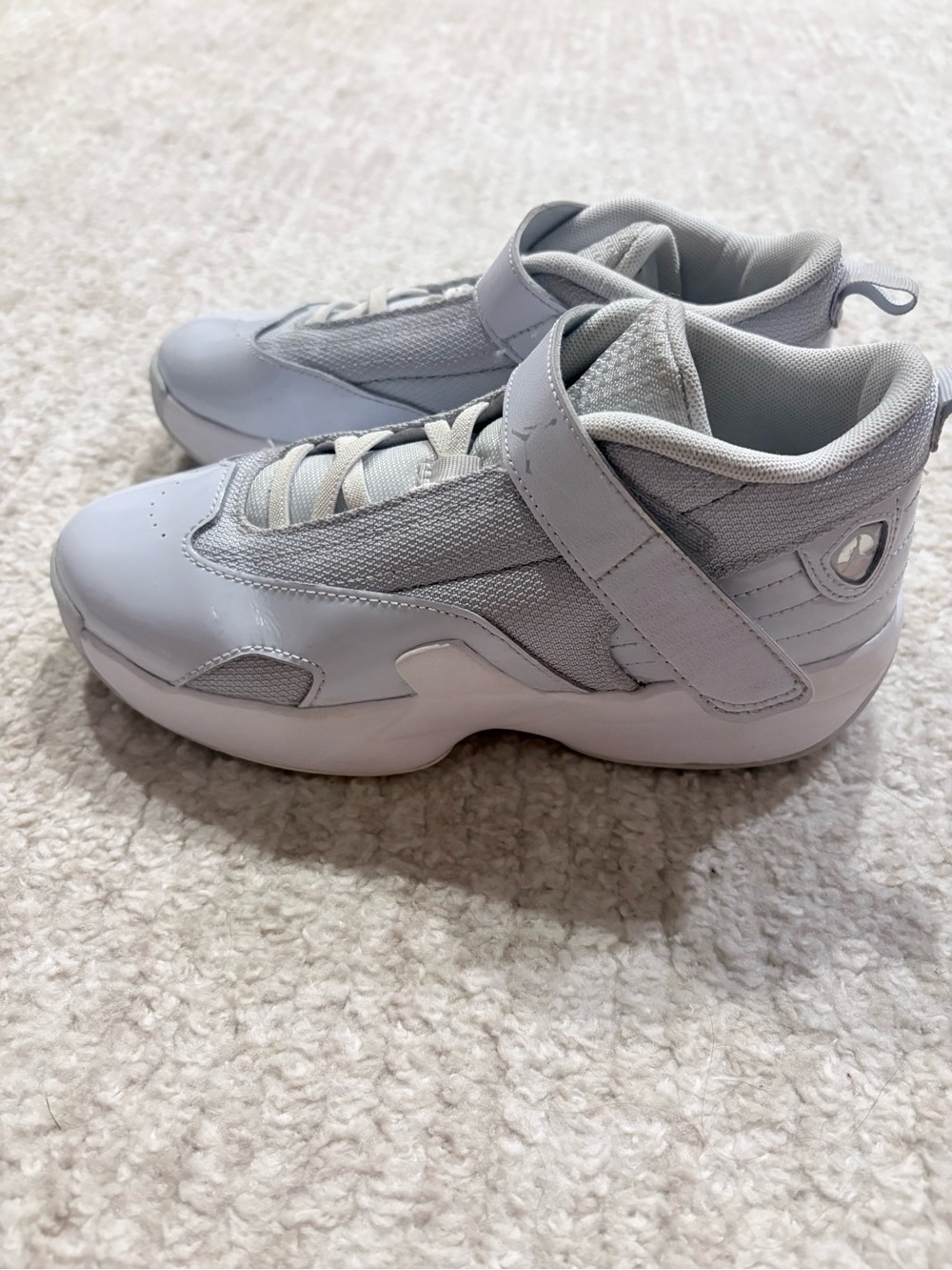 Jordan Max Aura 6 Blue/Gray Top Hook & Loop Strap Kids Sneakers US 3 FQ8299-400